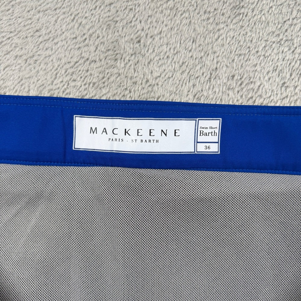 Mackeene Barth2 Swim Shorts Mens 36 Royal Navy Board Shorts Summer Beach - Picture 4 of 12
